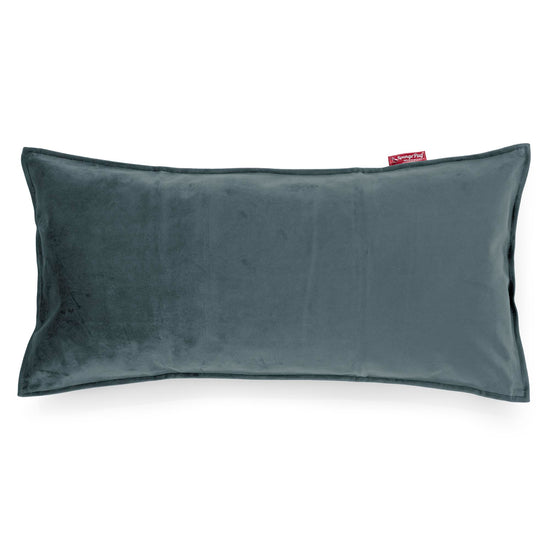 Coussin Rectangulaire Géant 40 x 80cm - Velours Mer Égée 01
