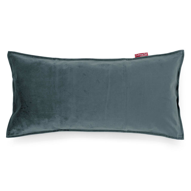 Coussin Rectangulaire Géant 40 x 80cm - Velours Mer Égée 01