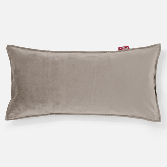 Coussin Rectangulaire Géant 40 x 80cm - Velours Vison 01