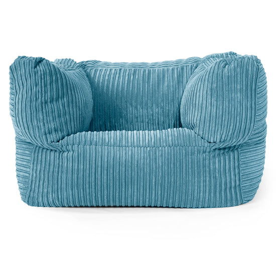 Albert Pouf Fauteuil Design - Côtelé Mer Égéé 01