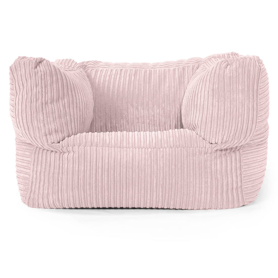 Albert Pouf Fauteuil Design - Côtelé Rose 01