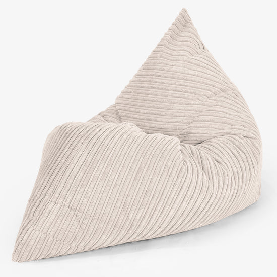 Gros Pouf Enfant 2-14 ans - Côtelé Ivoire 02