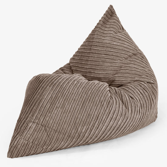 Gros Pouf Enfant 2-14 ans - Côtelé Moka 02