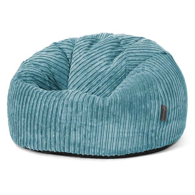 Pouf Poire Classique - Côtelé Mer Égée 01
