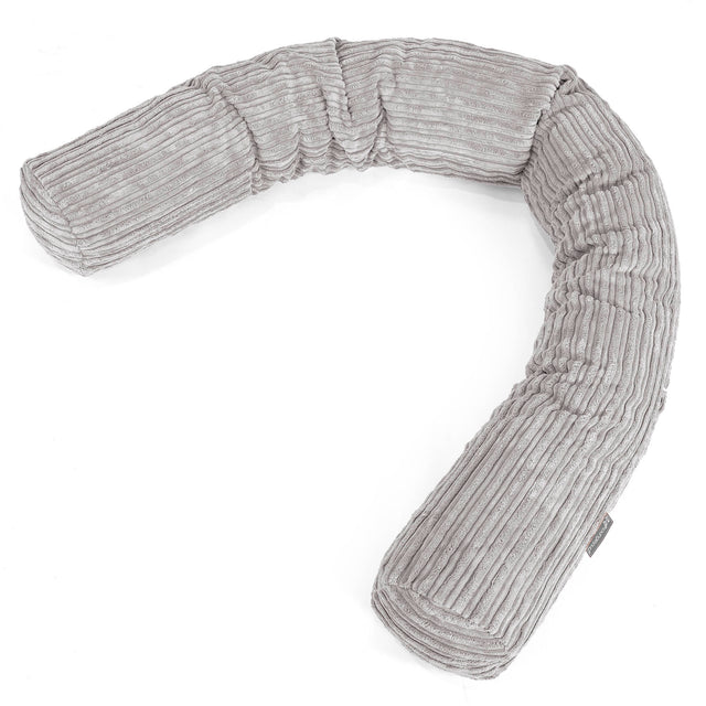 Traversin XXL - Côtelé Gris Argent 01