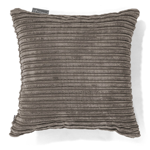 Coussin 47 x 47cm - Côtelé Anthracite 01