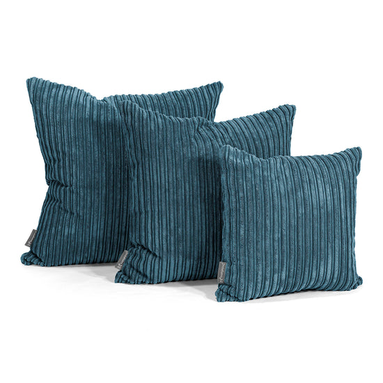 Coussin 47 x 47cm - Côtelé Bleu Marine 02