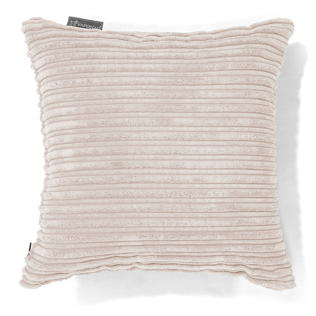 Coussin 47 x 47cm - Côtelé Ivoire 01
