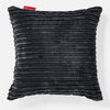 Coussin 47 x 47cm - Côtelé Noir 01