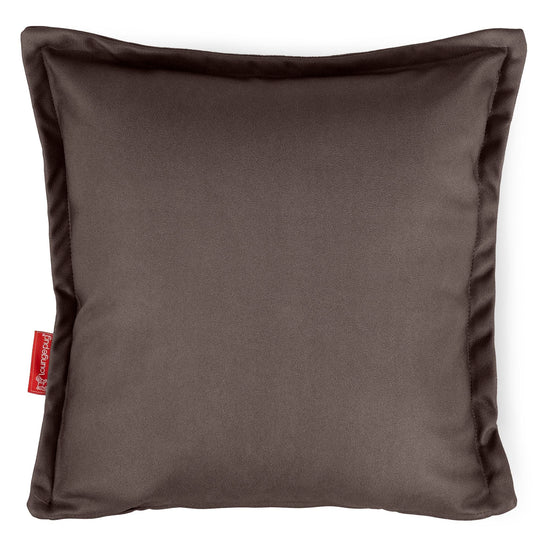Housse de Coussin 47 x 47cm - Cuir Végan Chocolat 01