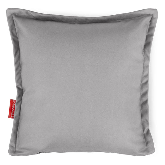 Housse de Coussin 47 x 47cm - Cuir Végan Gris 01