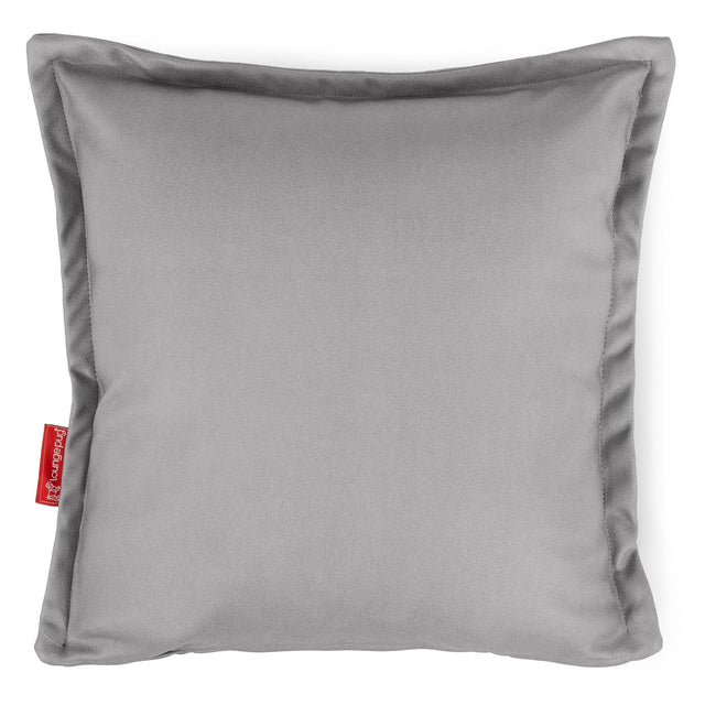 Housse de Coussin 47 x 47cm - Cuir Végan Gris 01