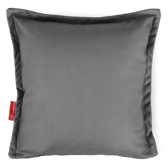 Housse de Coussin 47 x 47cm - Cuir Végan Gris 01