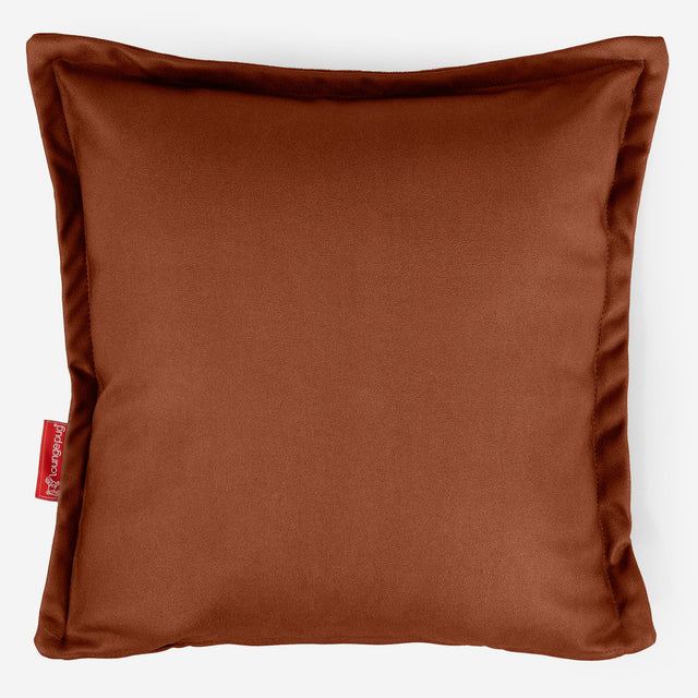 Housse de Coussin 47 x 47cm - Cuir Végan Marron 01