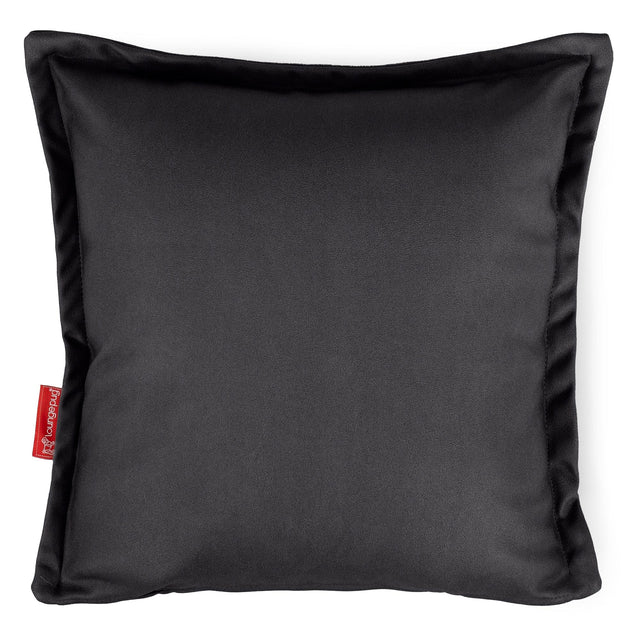 Housse de Coussin 47 x 47cm - Cuir Végan Noir 01