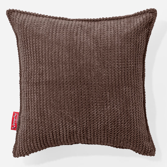Coussin 47 x 47cm - Pompon Chocolat 01