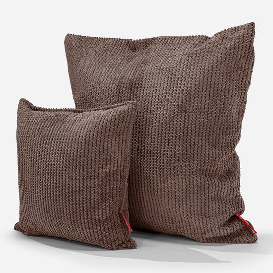 Coussin 47 x 47cm - Pompon Chocolat 02