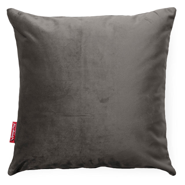 Coussin 47 x 47cm - Velours Anthracite 01