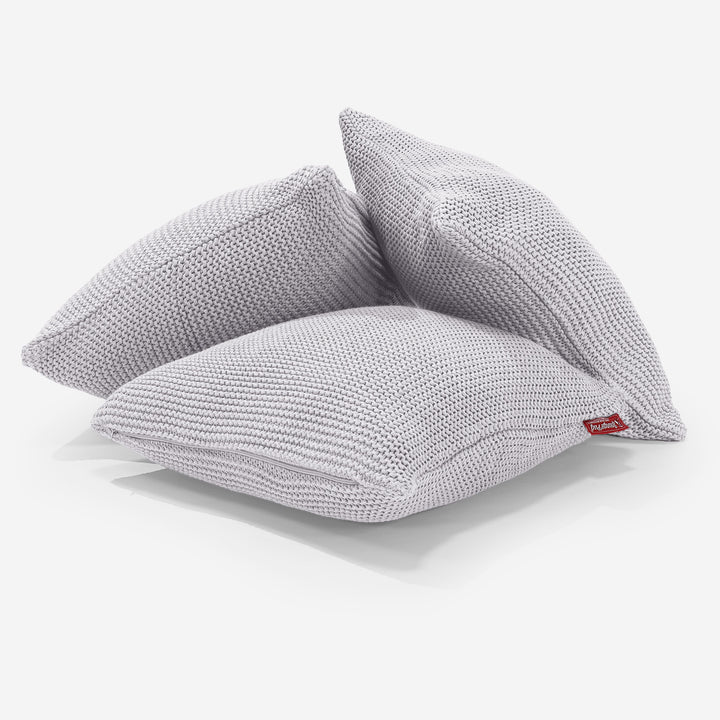 Coussin 47 x 47cm - 100% Coton Ellos Gris clair 03