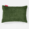Housse de Coussin Rectangulaire 35 x 50cm - Côtelé Vert Forêt 01