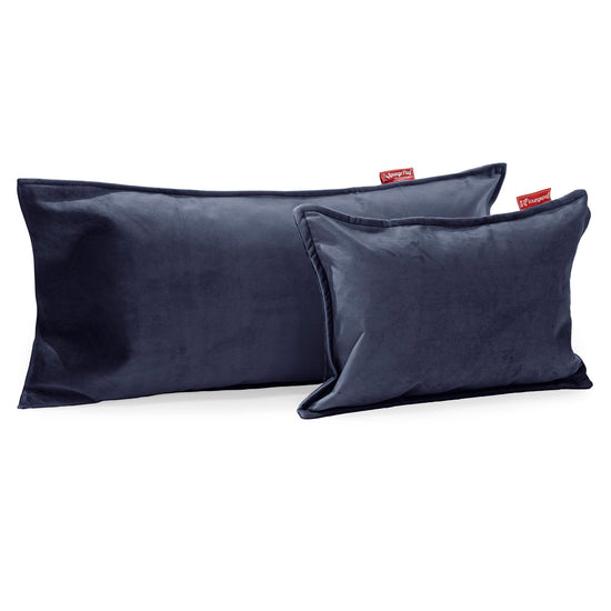 Coussin Rectangulaire 35 x 50cm - Velours Bleu Marine 03