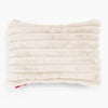 Housse de Coussin Rectangulaire 35 x 50cm - Velours Côtelé Ultra Pelucheux Crème 01