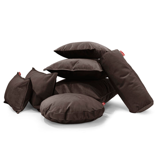 Coussin Rectangulaire 35 x 50cm - Velours Espresso 04