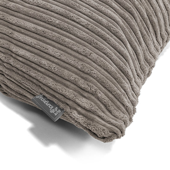 Coussin Rond 50cm - Côtelé Anthracite 02