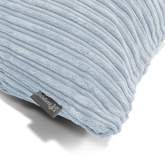 Coussin Rond 50cm - Côtelé Bébé Bleu 02