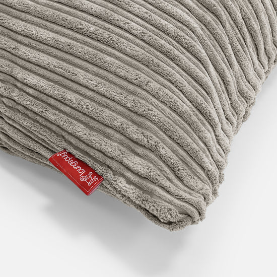 Coussin Rond 50cm - Côtelé Vison 02