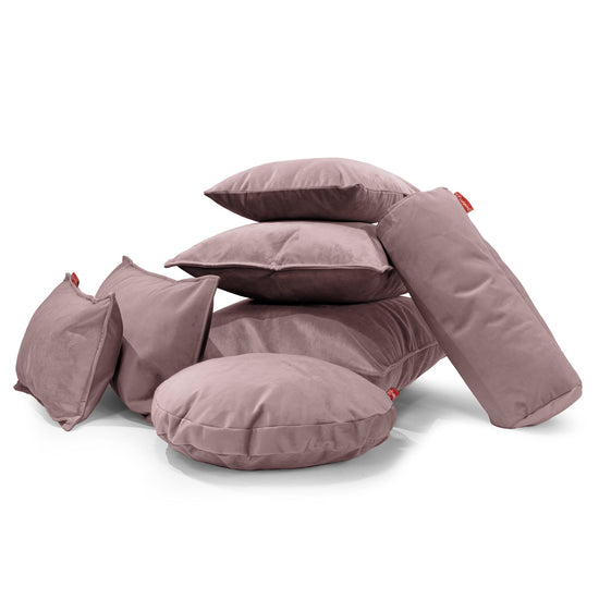 Coussin Rond 50cm - Velours Rose 03
