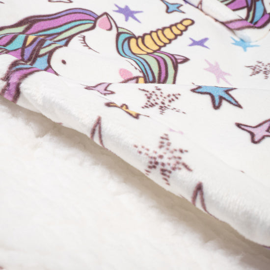 Couverture à Capuche pour Enfants - Molleton Licorne 06
