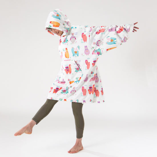 Couverture à Capuche pour Homme et Femme - Molleton Lama 03