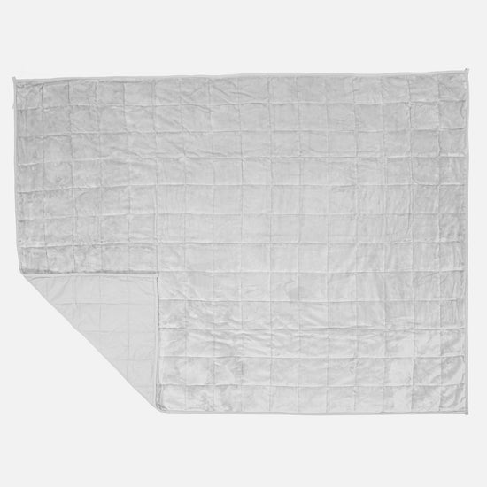 Couverture Lestée pour Adultes - Polaire sherpa Gris clair 03