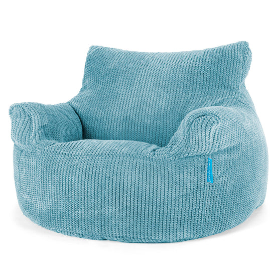 Fauteuil Pouf Enfant 3-8 ans - Pompon Mer Égée 01