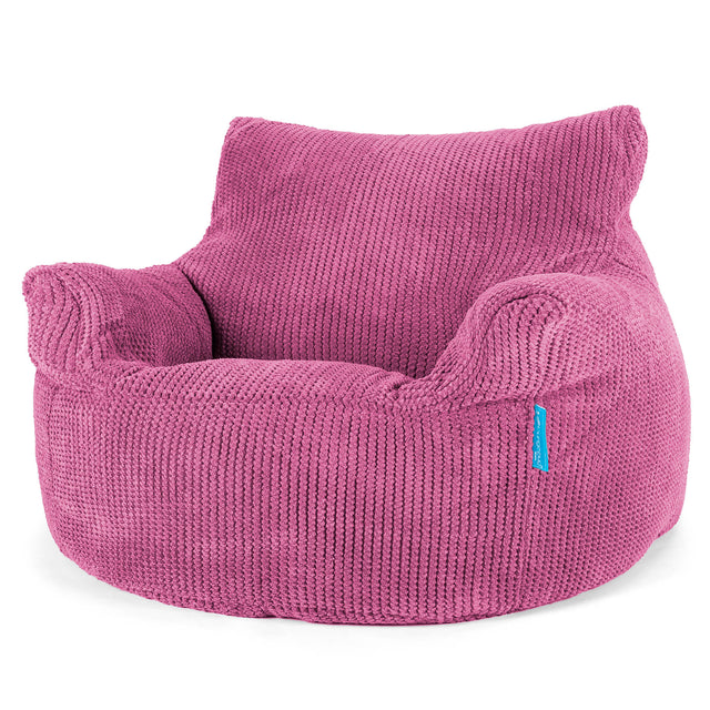 Fauteuil Pouf Enfant 3-8 ans - Pompon Rose 01