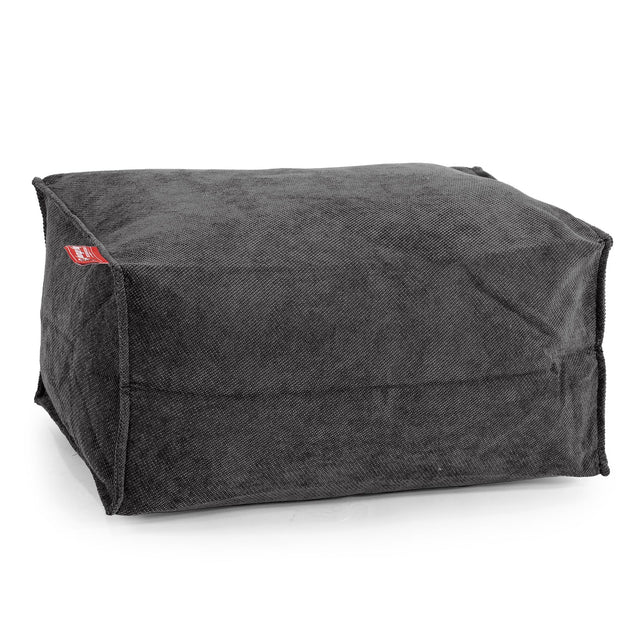 Pouf Repose Pied - Gaufre Anthracite 01