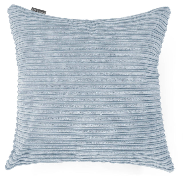 Grand Coussin 70 x 70cm - Côtelé Bébé Bleu 01