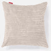 Grand Coussin 70 x 70cm - Côtelé Ivoire 01