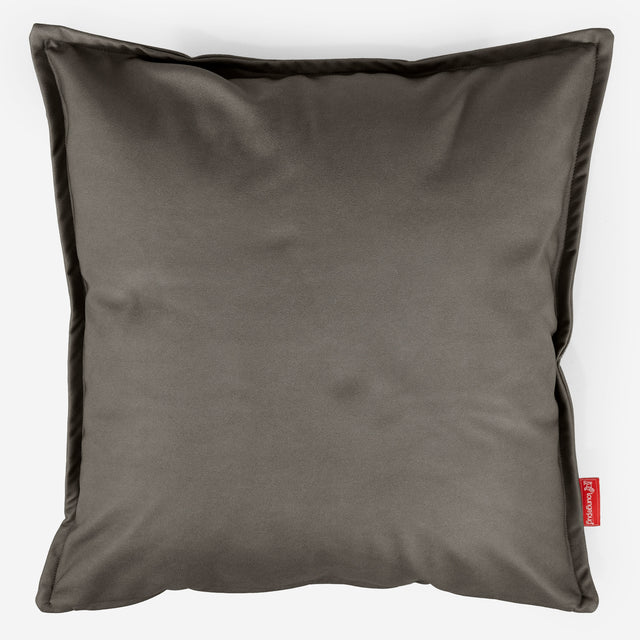 Grand Housse de Coussin 70 x 70cm - Cuir Végan Gris 01