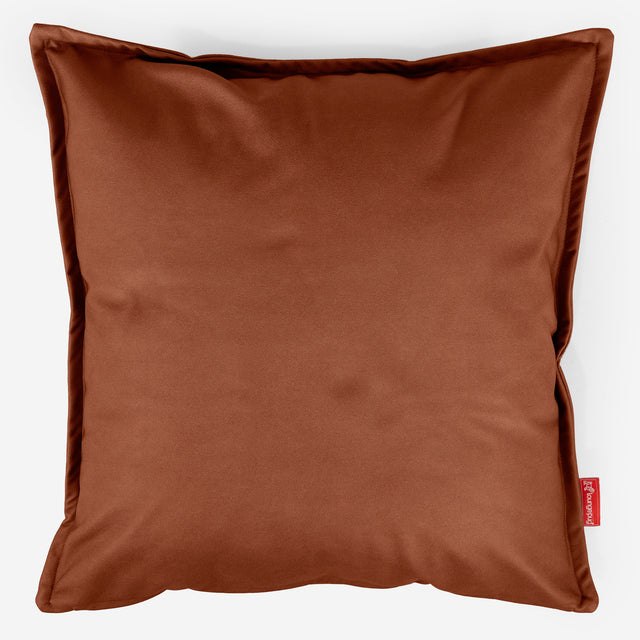 Grand Housse de Coussin 70 x 70cm - Cuir Végan Marron 01
