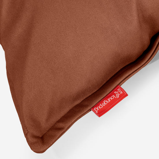 Grand Housse de Coussin 70 x 70cm - Cuir Végan Marron 03