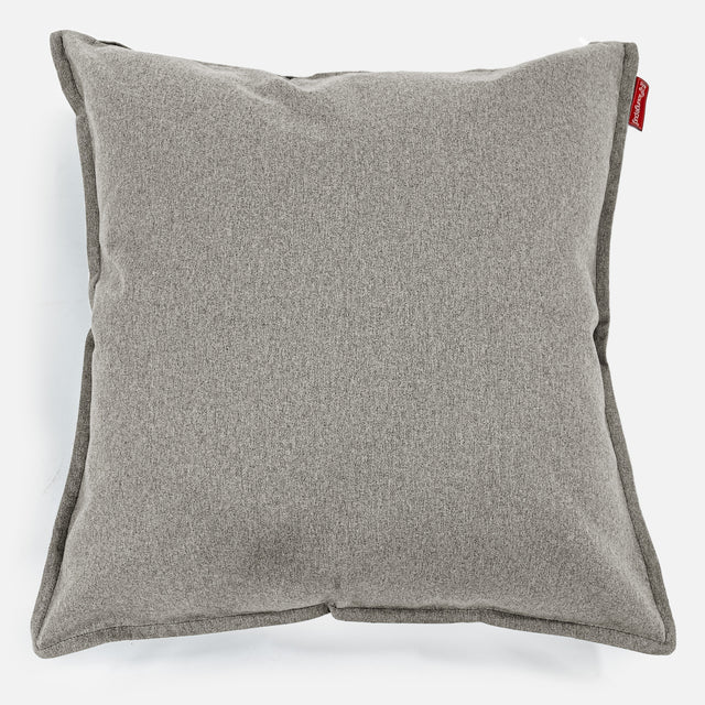 Grand Coussin 70 x 70cm - Interalli Laine Argent 01