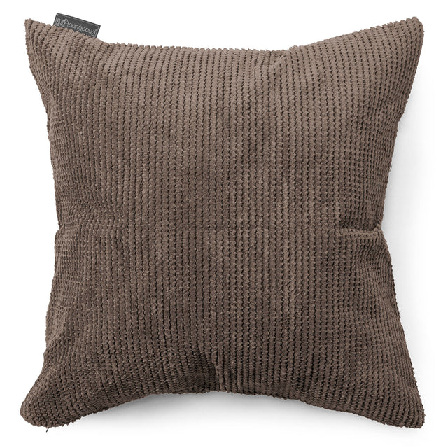 Grand Coussin 70 x 70cm - Pompon Chocolat 01