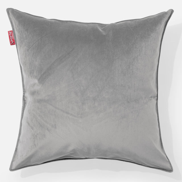 Grand Coussin 70 x 70cm - Velours Argent 01