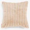 Grand Housse de Coussin 70 x 70cm - Velours Côtelé Ultra Pelucheux Pêche 01