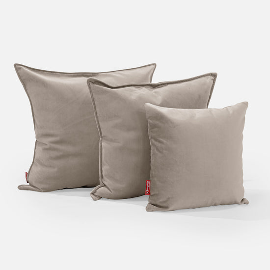 Grand Coussin 70 x 70cm - Velours Vison 02