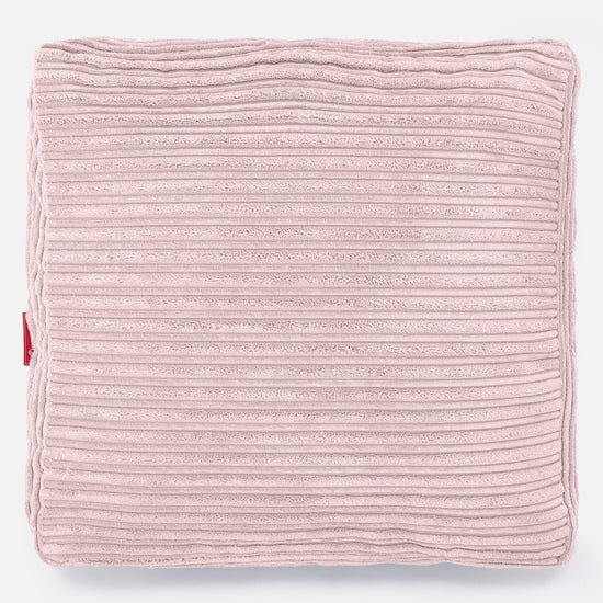 Grand Coussin de Sol - Côtelé Rose 03
