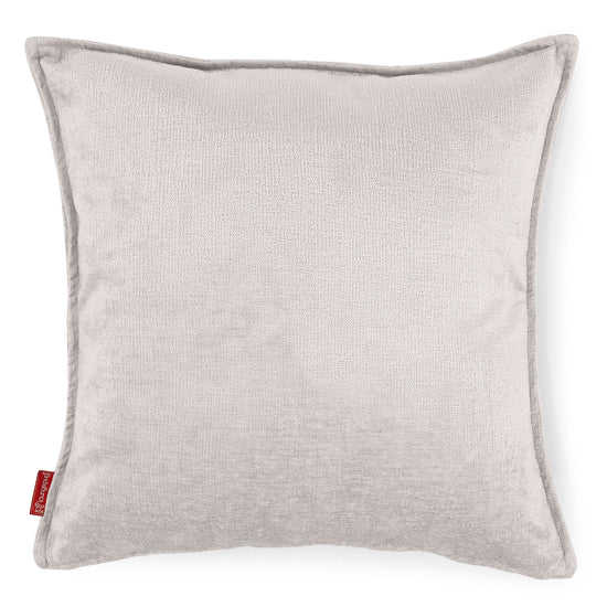 Grand Housse de Coussin 70 x 70cm - Chenille Crème 01