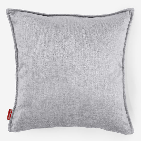 Grand Housse de Coussin 70 x 70cm - Chenille Gris 01